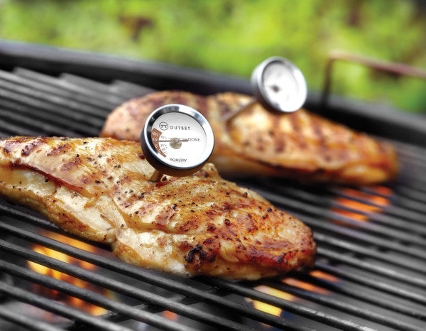 Outset Stainless Steel Steak Thermometers: Set Of 4