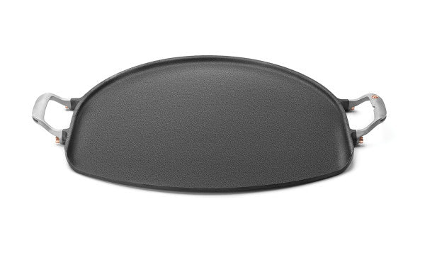 Outset Deep Dish Cast Iron Grill Pan for Pizza and Paella 76613